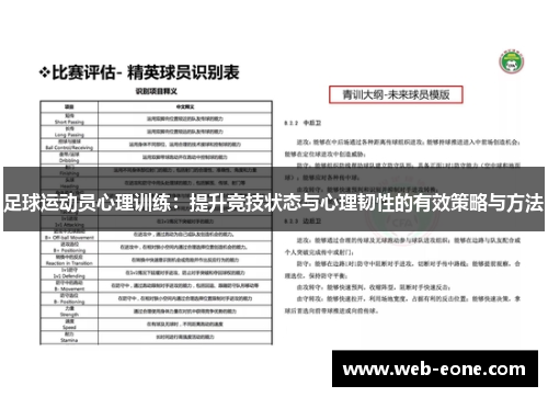 足球运动员心理训练：提升竞技状态与心理韧性的有效策略与方法