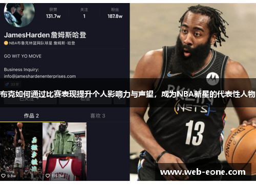 布克如何通过比赛表现提升个人影响力与声望，成为NBA新星的代表性人物