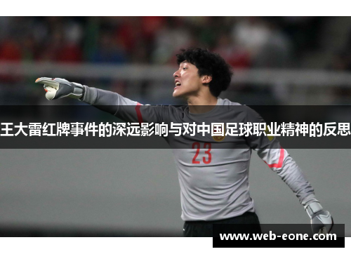 王大雷红牌事件的深远影响与对中国足球职业精神的反思